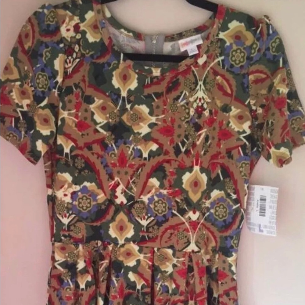 NWT LuLaRoe Amelia Dress, Size Large - Paisley
